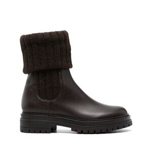 Gianvito Rossi Tenney Boots With Knitted Cuff And Sole - NWT